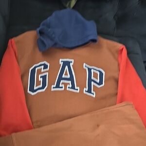 GAP Red and Brown Hoodie